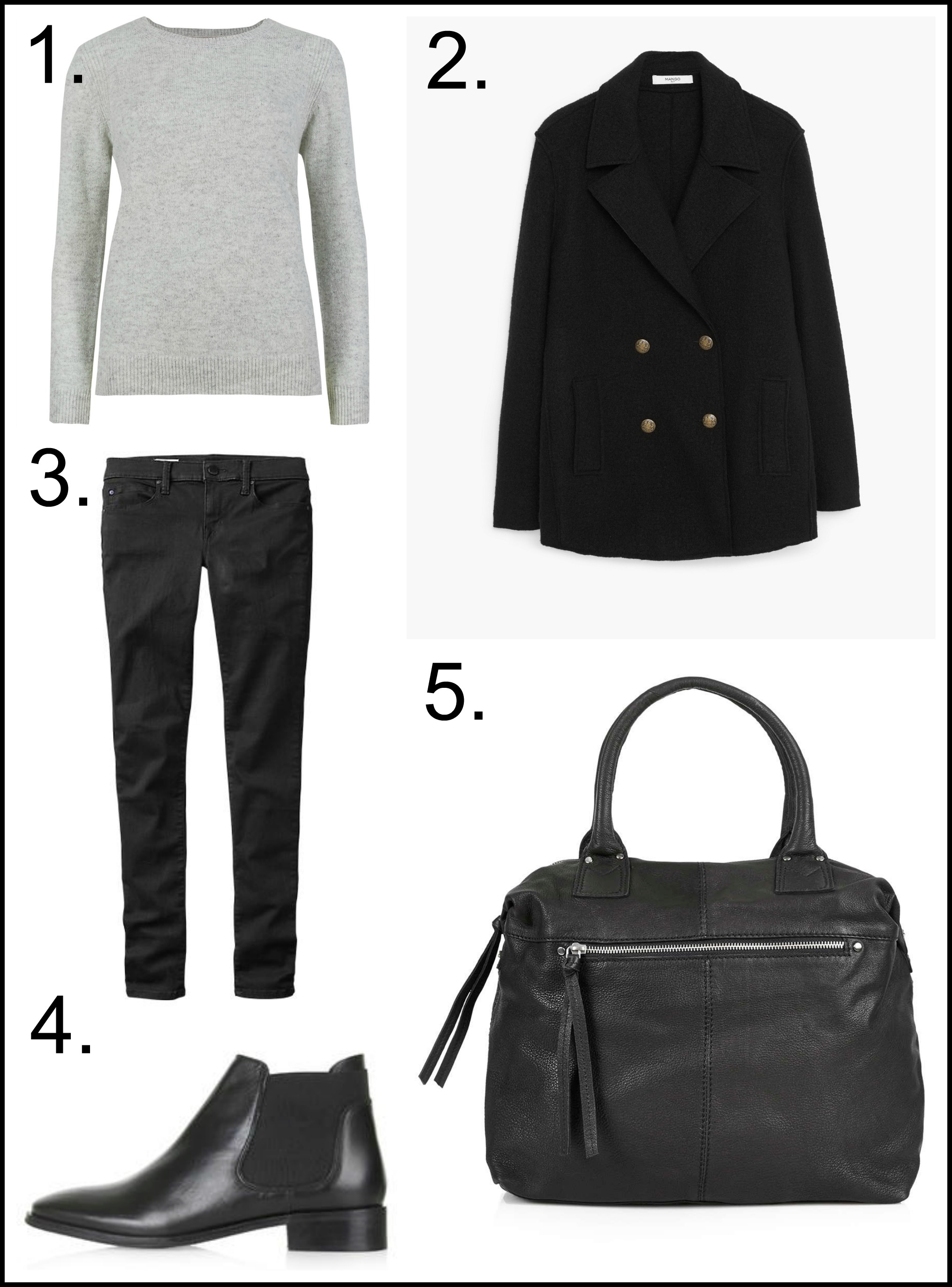 Grey knitwear