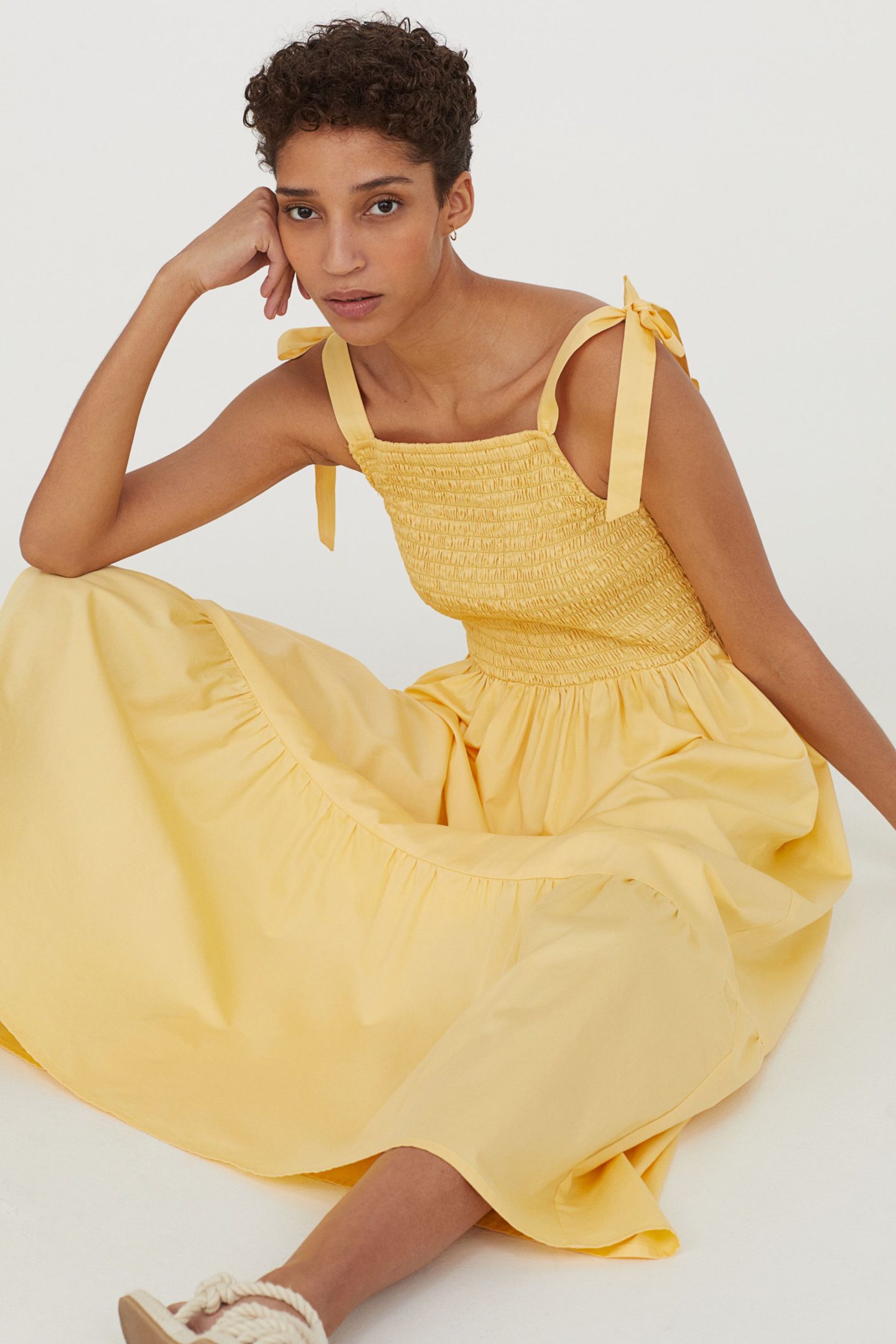 Womens Yellow Dress 1440x2160 